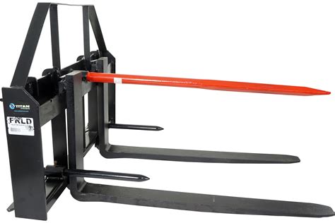 skid steer pallet fork bale spear|skid steer for sale.